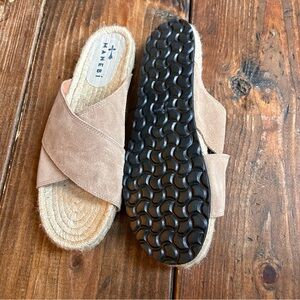 NWOT Manebi Men’s Crossed Band Espadrille Sandals Size 11 | 44